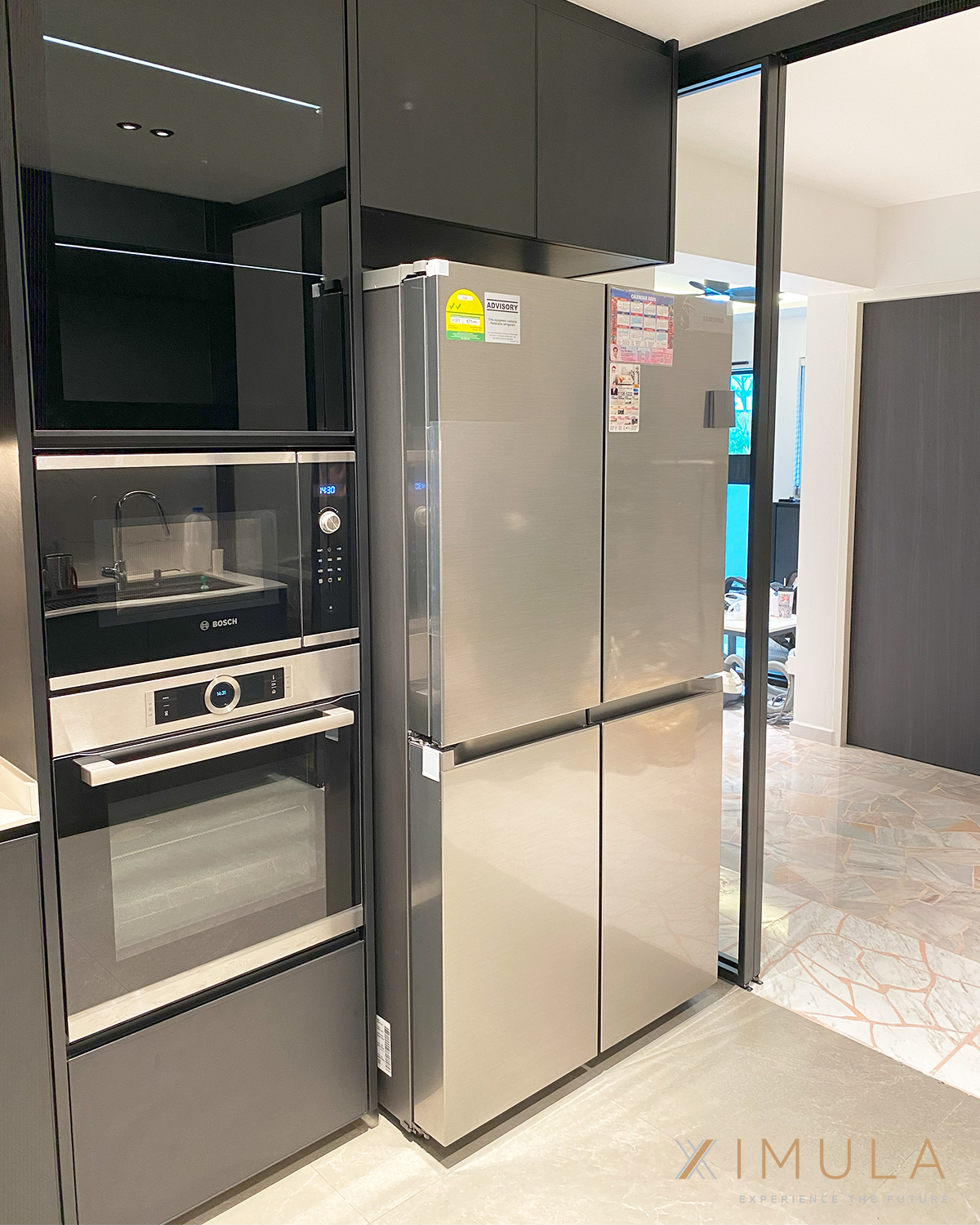 Ximula aluminium kitchen top cabinet system