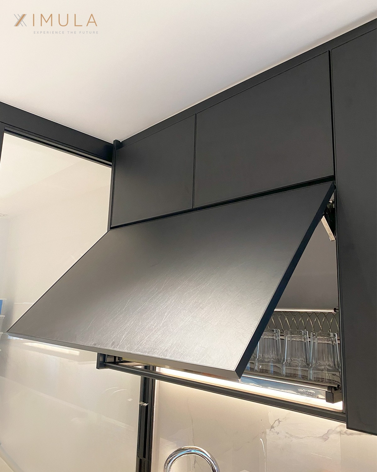 Ximula modern black top cabinet layout